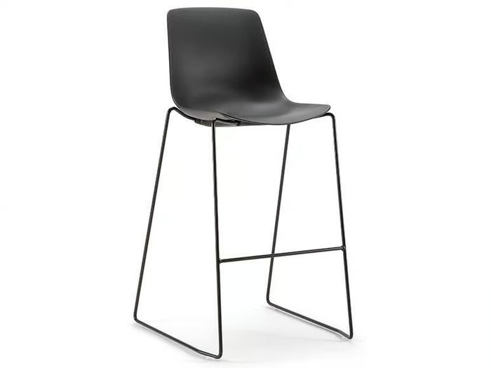 JAVA PLASTIC STOOL - Sled base barstool _ Nahu