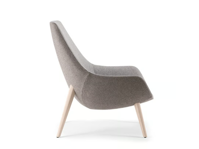 CRYSTAL LOUNGE 02 - Upholstered armchair with armrests _ Nahu