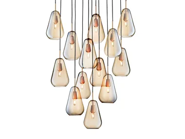 ANOLI 13 - Blown glass pendant lamp _ Nuura