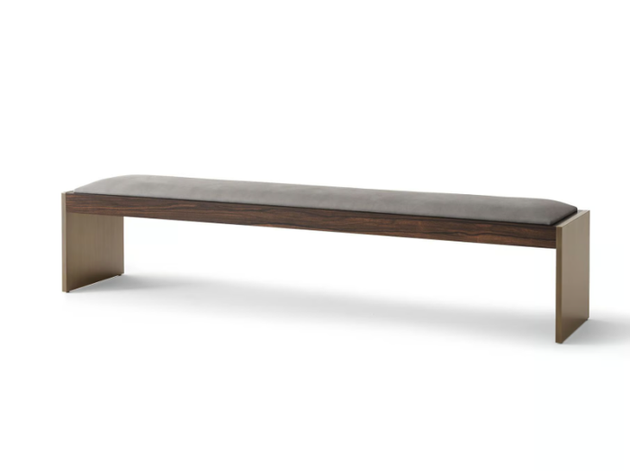 ACUTO GN8096/200 - Upholstered leather bench _ OAK