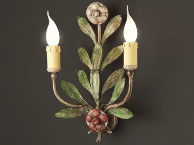 VASO FIORITO - Wrought iron wall light _ OFFICINACIANI