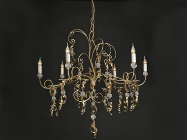 RICCIOLI - Iron chandelier with crystals _ OFFICINACIANI