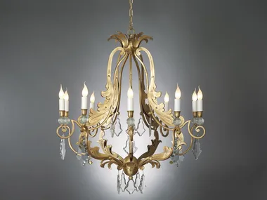 MAROT - Iron chandelier with crystals _ OFFICINACIANI