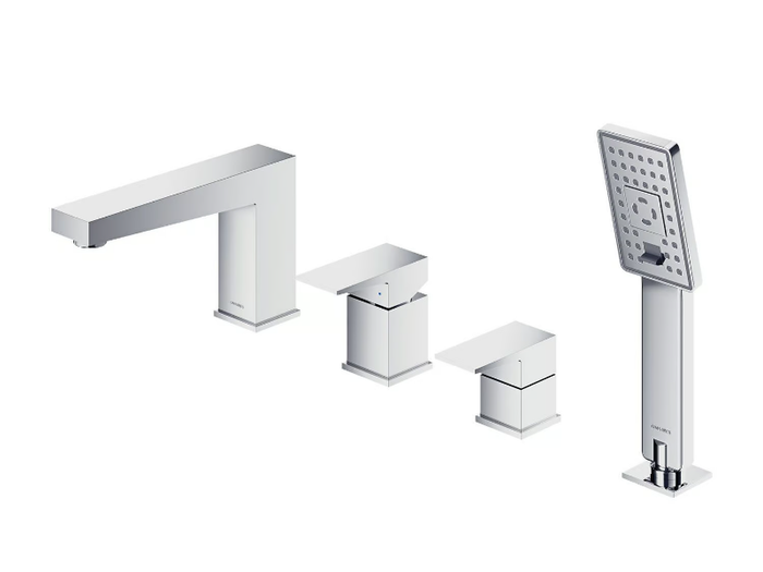 FRESH FR7132 - Deck mounted 4 hole bathtub tap with hand shower _ OMNIRES