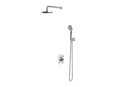 Y SYSY21 - Shower set with hand shower and overhead shower _ OMNIRES