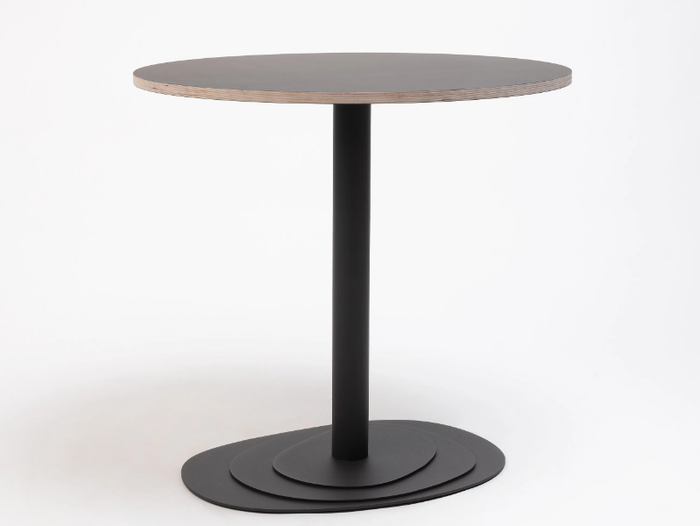 TRIO 75 - Round steel table _ ONDARRETA