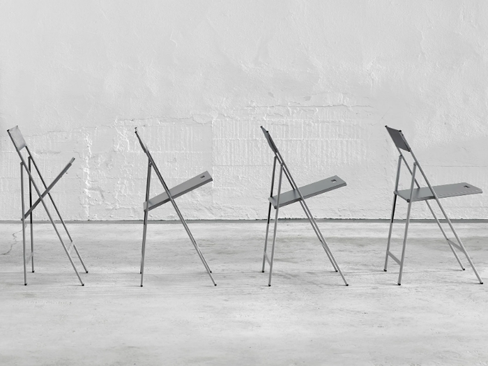 CLIP - Folding steel chair _ ONDARRETA