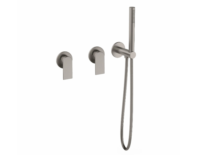 MONTECARLO 80230810 - Recessed 3 hole shower mixer with hand shower _ PALAZZANI