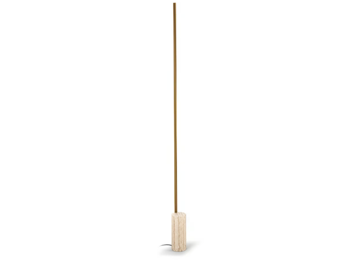 HILOW LINE - LED travertine floor lamp with dimmer _ PANZERI