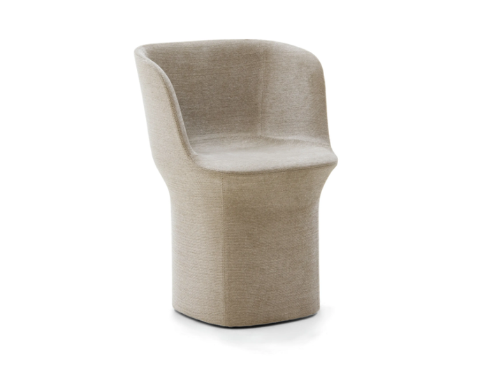 ESSE - Swivel easy chair with removable cover _ PIANCA