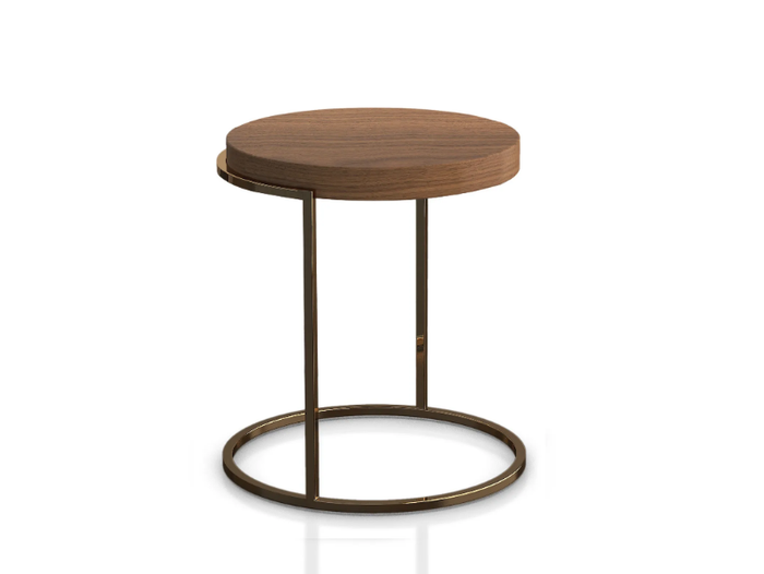 SERVOGIRO - Round wooden side table _ PIANCA