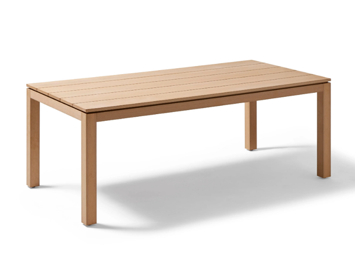 KUBIK - Rectangular TechTeak garden table _ POINT