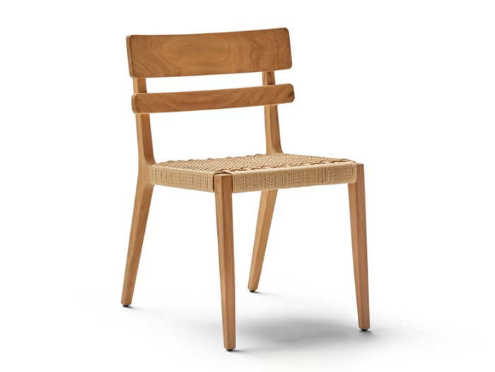 PARALEL - Teak garden chair _ POINT