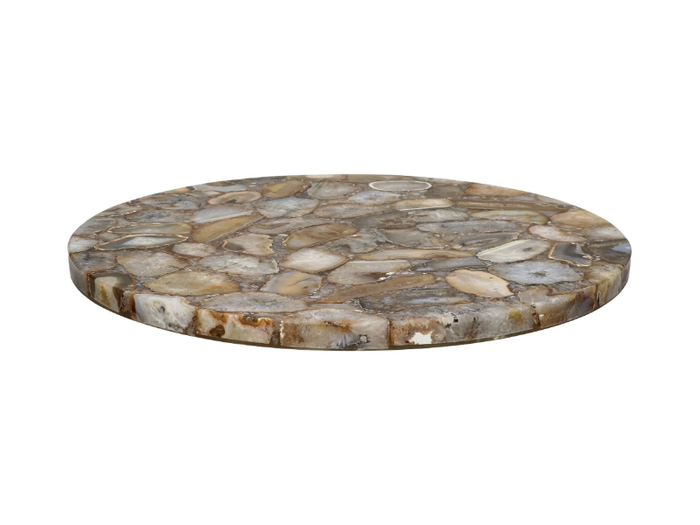 AGATA - Round agate stone table top _ POMAX