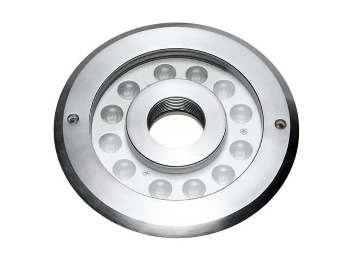 FOUNTAIN RING 12X 2 WATT MONO - LED Glass and Stainless Steel underwater lamp for fountains _ PROLED