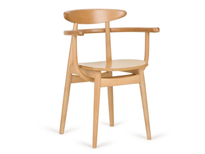 YESTERDAY B-4100 - Beech chair with armrests _ Paged