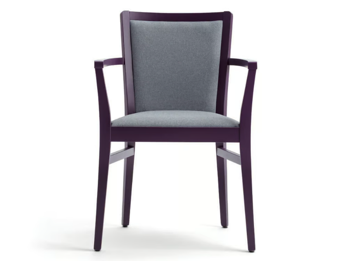 MOMA SOFT 472HP.I1 - Upholstered beech chair with armrests _ Palma