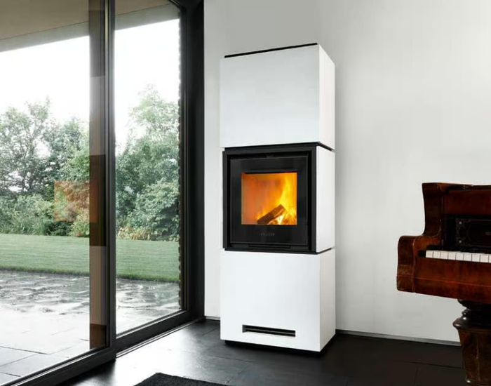 QUBE 4 - Wood-burning stove _ Piazzetta