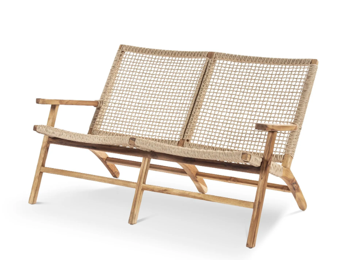 DANOUT - 2 seater teak garden sofa _ Pilma