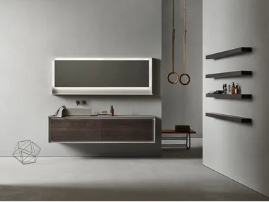 FRAME 103 - Wall-mounted vanity unit with drawers _ Pirovano