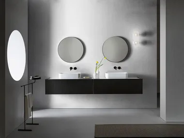 MILLENNIUM XL 106 - Bathroom composition with vanity unit, mirror and lamp _ Pirovano