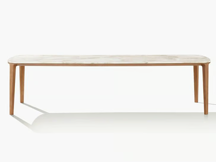 HENRY - Rectangular marble table _ Poliform