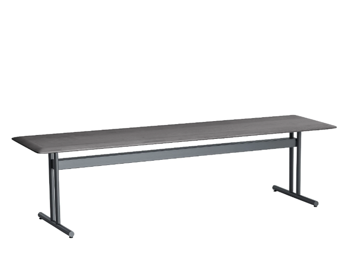 GRAPHIC 955/O - Ash and metal bench _ Potocco