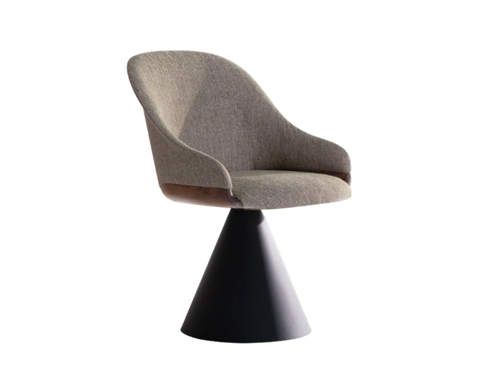 LYZ 918/GC - Swivel upholstered fabric chair with armrests _ Potocco