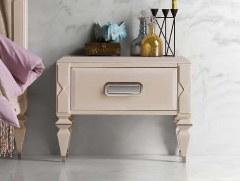 GRAN DUCA - Square wooden bedside table with drawers _ Prestige