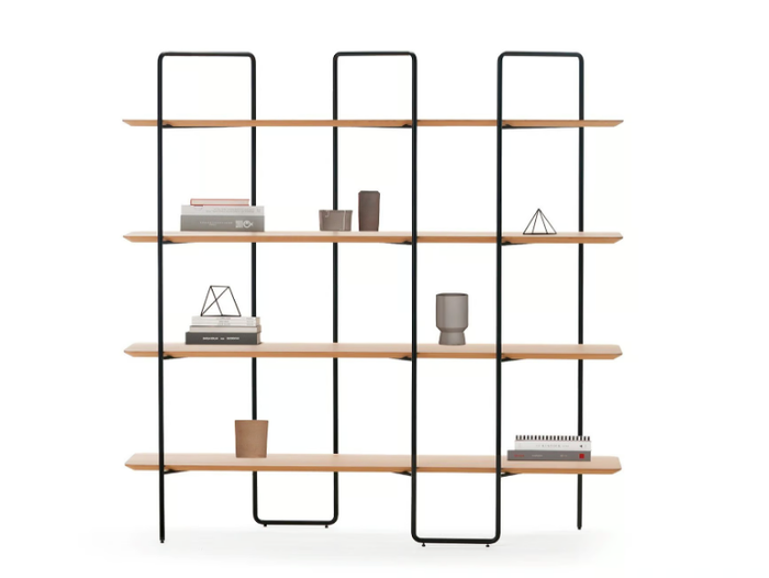 KNIF - Open double-sided metal shelving unit _ Prostoria