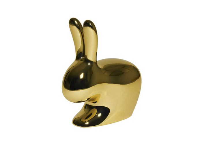 RABBIT METAL BABY - Polyethylene kids chair _ Qeeboo