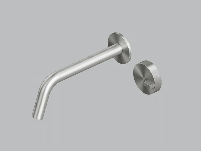 Q. 18 11 - Wall-mounted stainless steel washbasin mixer _ Quadrodesign