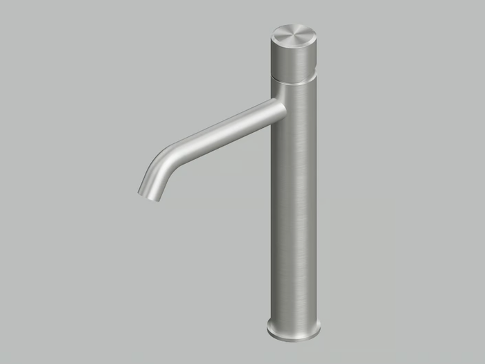 STEREO 16 02T - 1 hole stainless steel washbasin mixer _ Quadrodesign