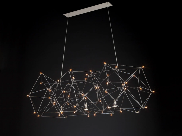 UNIVERSE - LED nickel pendant lamp _ Quasar