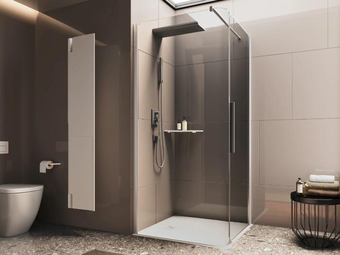 BOBOX A+AB - Corner shower cabin with hinged door _ RELAX