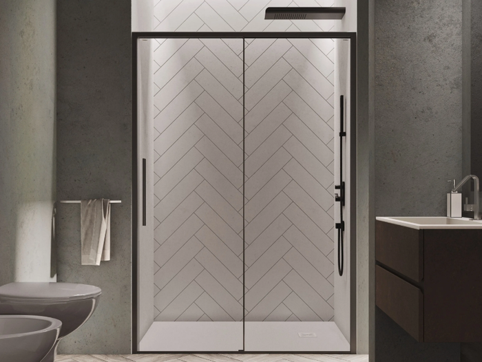 PURO SC1 - Niche shower cabin with sliding door _ RELAX