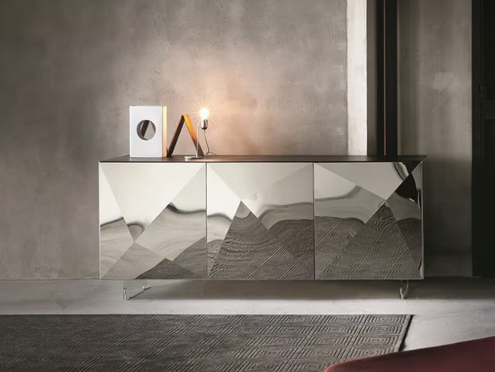 CUBRIC - Modular sideboard with doors _ RIFLESSI