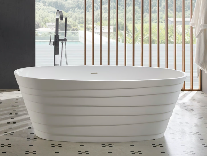 CHIC - Oval Solid Surface bathtub _ RILUXA