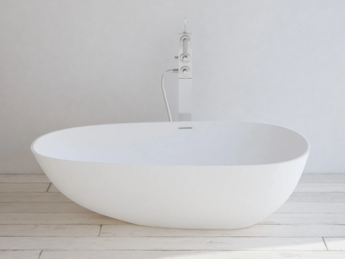 TOULOUSE - Oval Solid Surface bathtub _ RILUXA