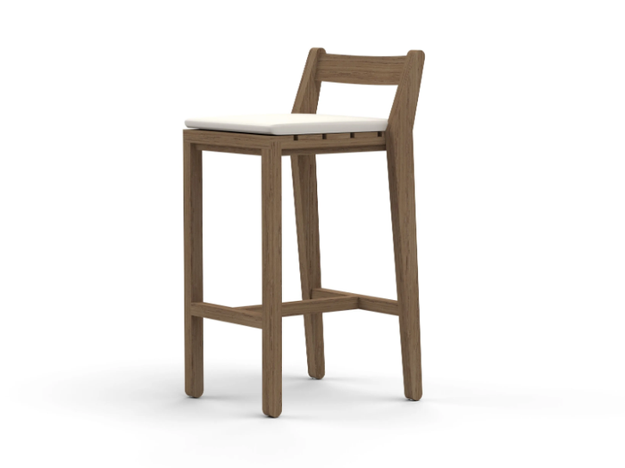 ZANIA - Iroko garden stool _ RODA