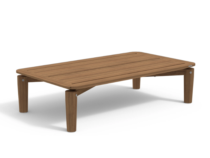 LEVANTE 013 - Rectangular low teak garden side table _ RODA