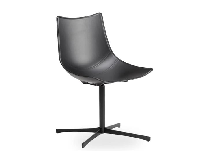 LUC - Swivel with 4-spoke base polyurethane chair _ ROSSIN