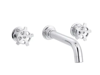 FLAMANT FACTORY - 3 hole wall-mounted washbasin mixer without waste _ RVB