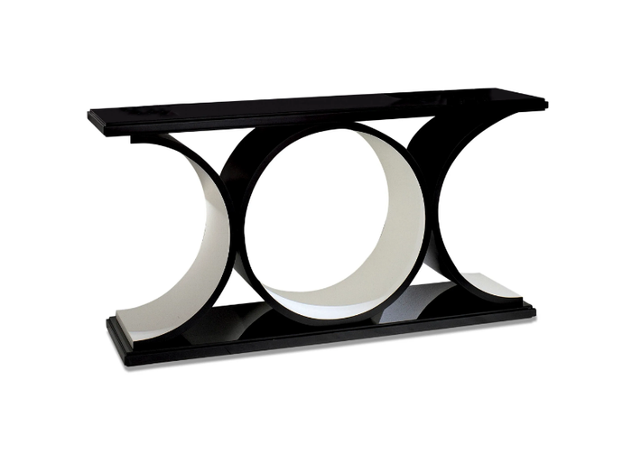 CERCLES - Rectangular wooden console table _ Radice