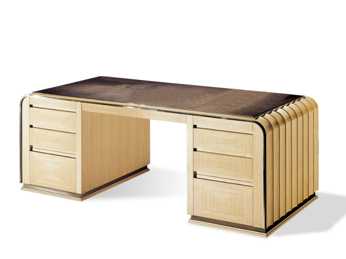 PRESIDENT - Wooden writing desk with drawers _ Radice