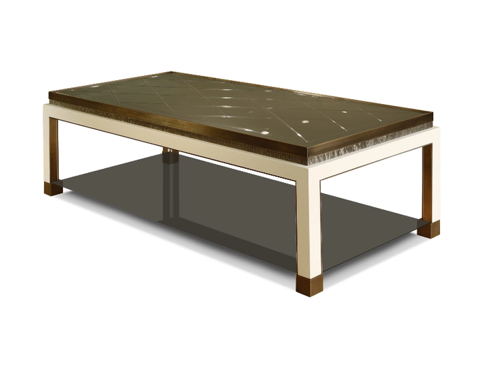 DUMAS - Rectangular glass coffee table _ Radice