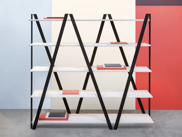 SIK-SAK - Open double-sided divider plywood shelving unit _ Radis