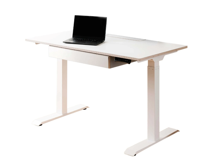 VISTA - Height-adjustable rectangular writing desk with electric motion _ Radis