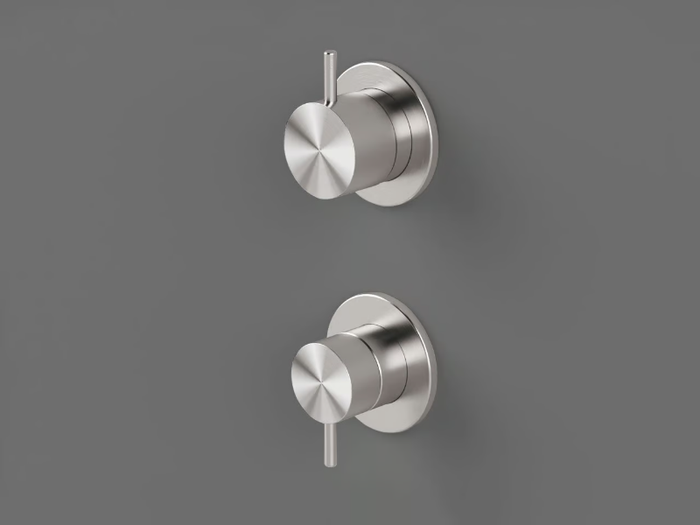 TKI5 - 2 hole stainless steel shower mixer with diverter _ Radomonte