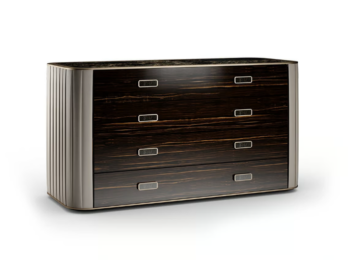 PLISSÈ - Wooden chest of drawers _ Reflex